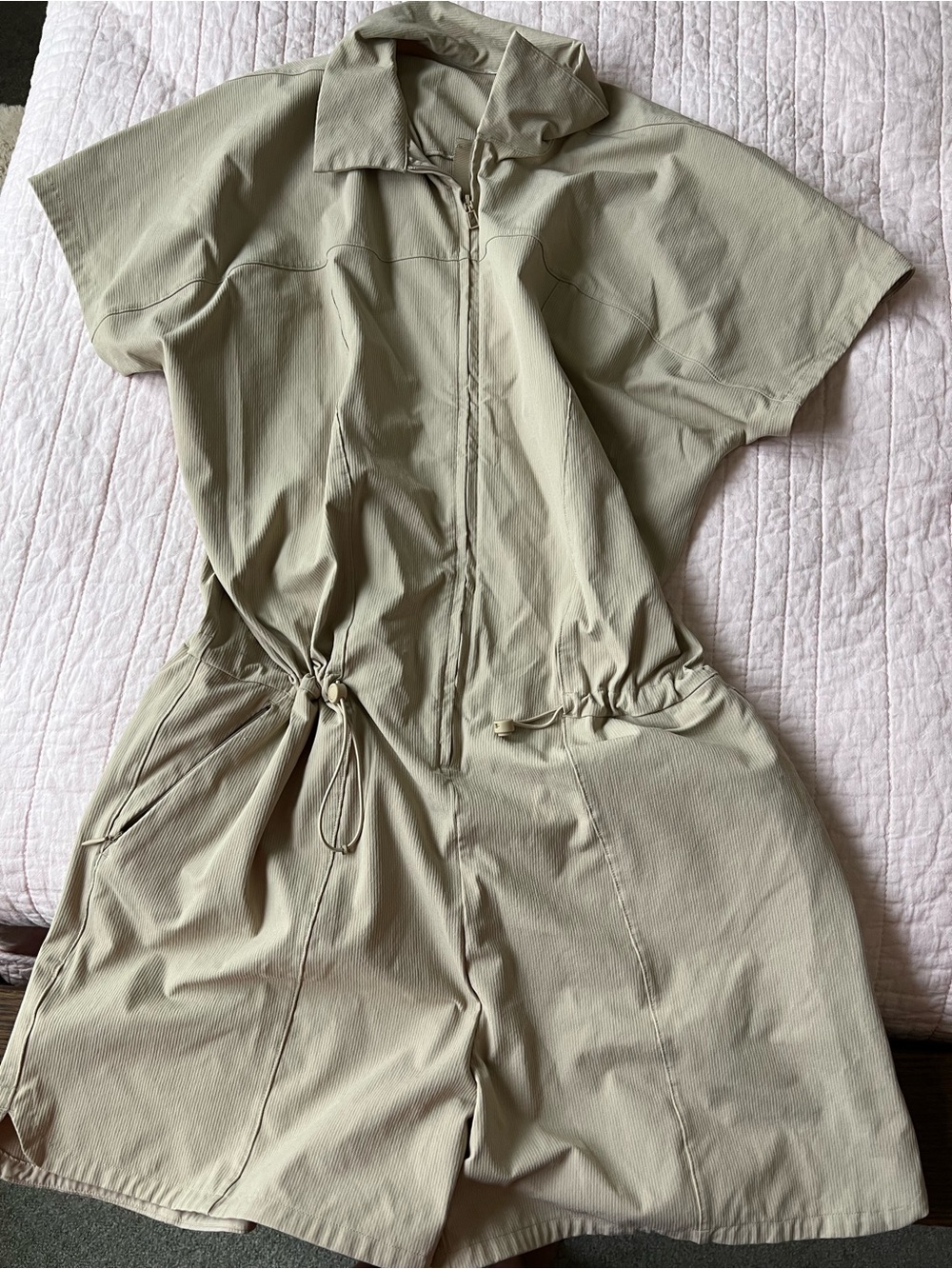 lululemon athletica Beige Short-Sleeve Utility Romper - Picture 8 of 10